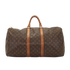 Keepall 55, &pound;795, Handbags, Brown, Canvas, Front view